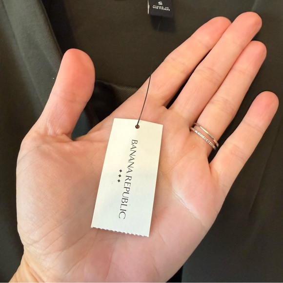 NWTs Banana Republic Women’s Ponte collarless blazer in olive green Size small - Picture 5 of 7